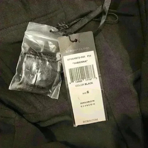 BCBGMAXAZRIA Sabrinna Strapless Black Crepe Ruched Bow Tie Dress, Size 6; $378 - Picture 9 of 12